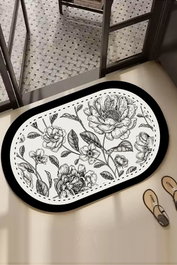 Mijölnir Alfombrilla de Baño Ultra Suave 60 x 100 cm Absorbente Antideslizante de Poliéster